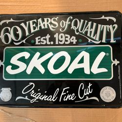 Skoal Tabacco Tin Sign