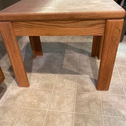 Oak End Table