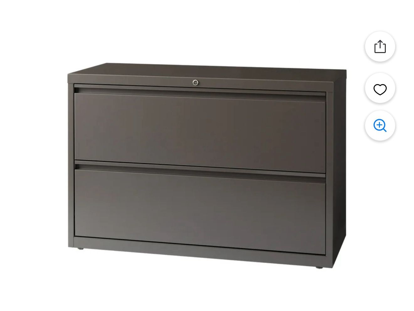 2 Drawer Metal Lateral File Cabinet