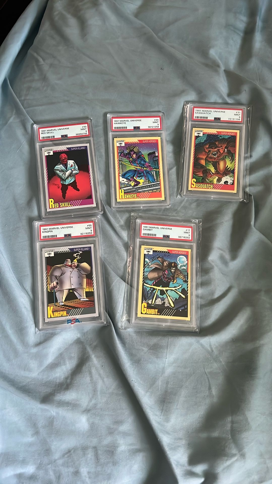 1991 Marvel Universe Lot PSA 9