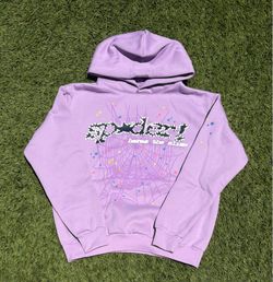 Sp5der SS23 Punk V2 Açaí Hoodie