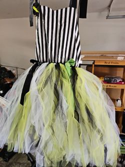 Halloween Costume Dress Black  Beetlejuice