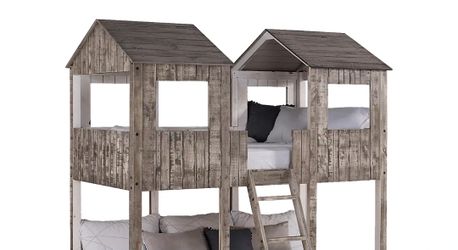 Timber Hideaway Beige Twin/Twin Bunk Bed