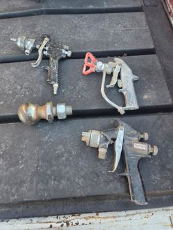 Lot of Spray Guns and Parts
