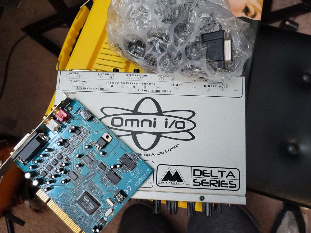 Sound CARD PCI - M-Audio Delta 66 24bit/96khz  With Omni Breakout Box. 