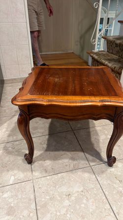 Small wooden table