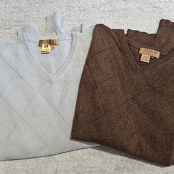 3 100% Cashmere Sweaters. Size M & L