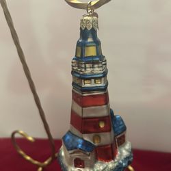 Old World Ornament Lighthouse Christmas 