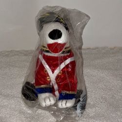 TARGET BULLSEYE TOY SOLDIER STUFFED DOG (RARE) NEW AND TARGET BULLSEYE CHRISTMAS BALL COLLECTABLES (New)