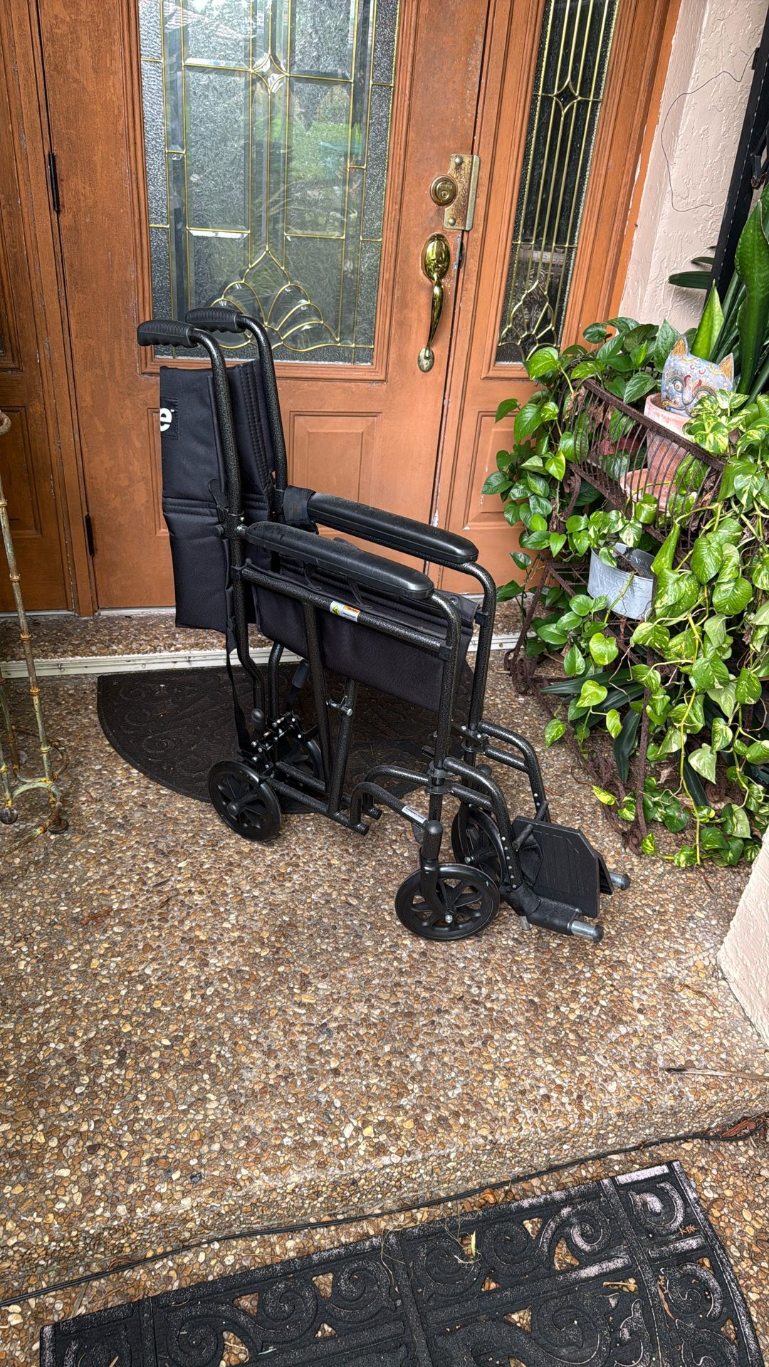 Steel Wheelchair Or Transport Chair