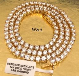 Brand New 4mm 24 Inches Tennis Chain 