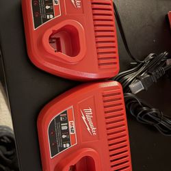Two Brand-New Milwaukee M12 Battery Chargers