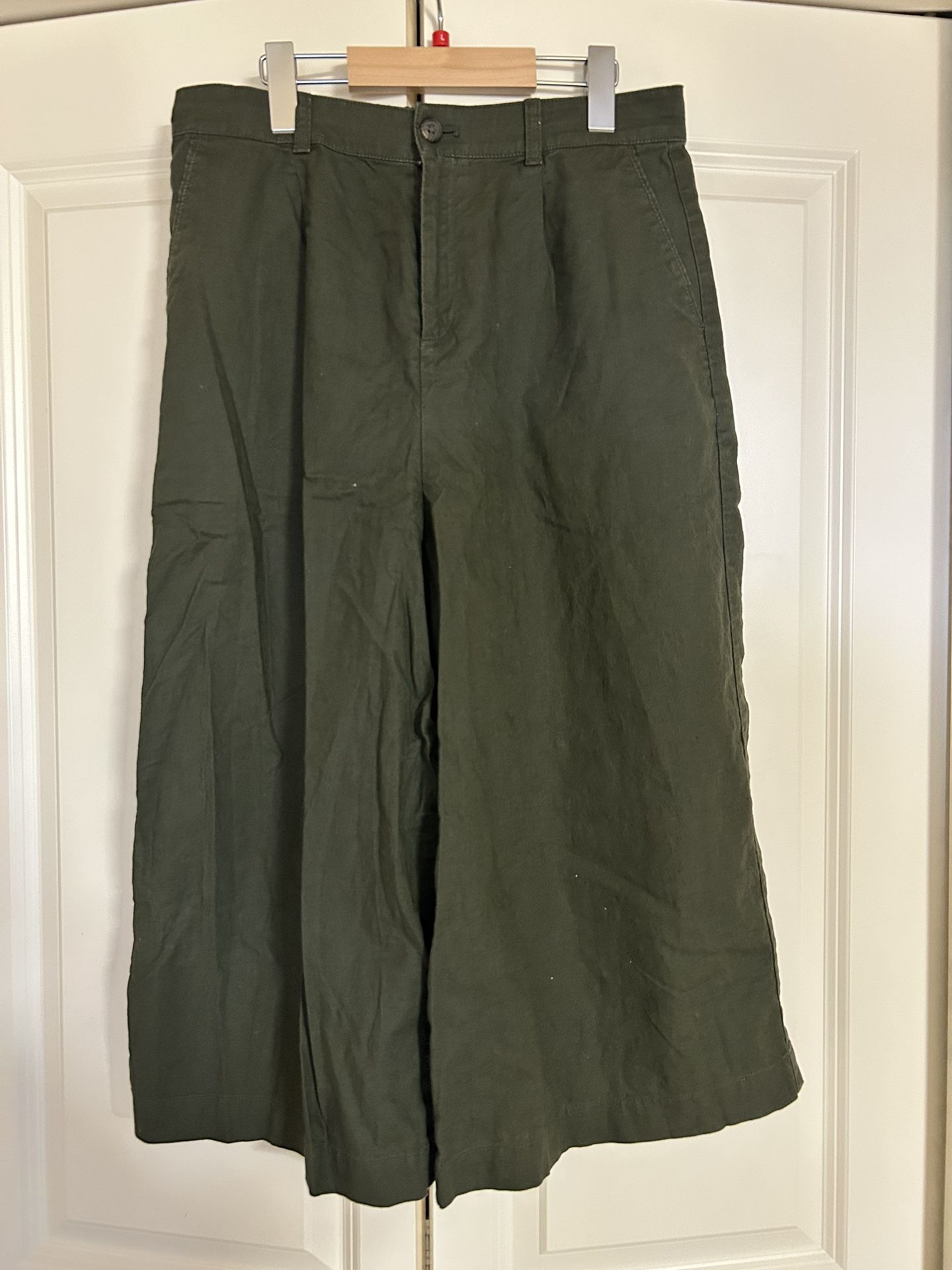 Uniqlo Ladies Crop Pants Linen Blend