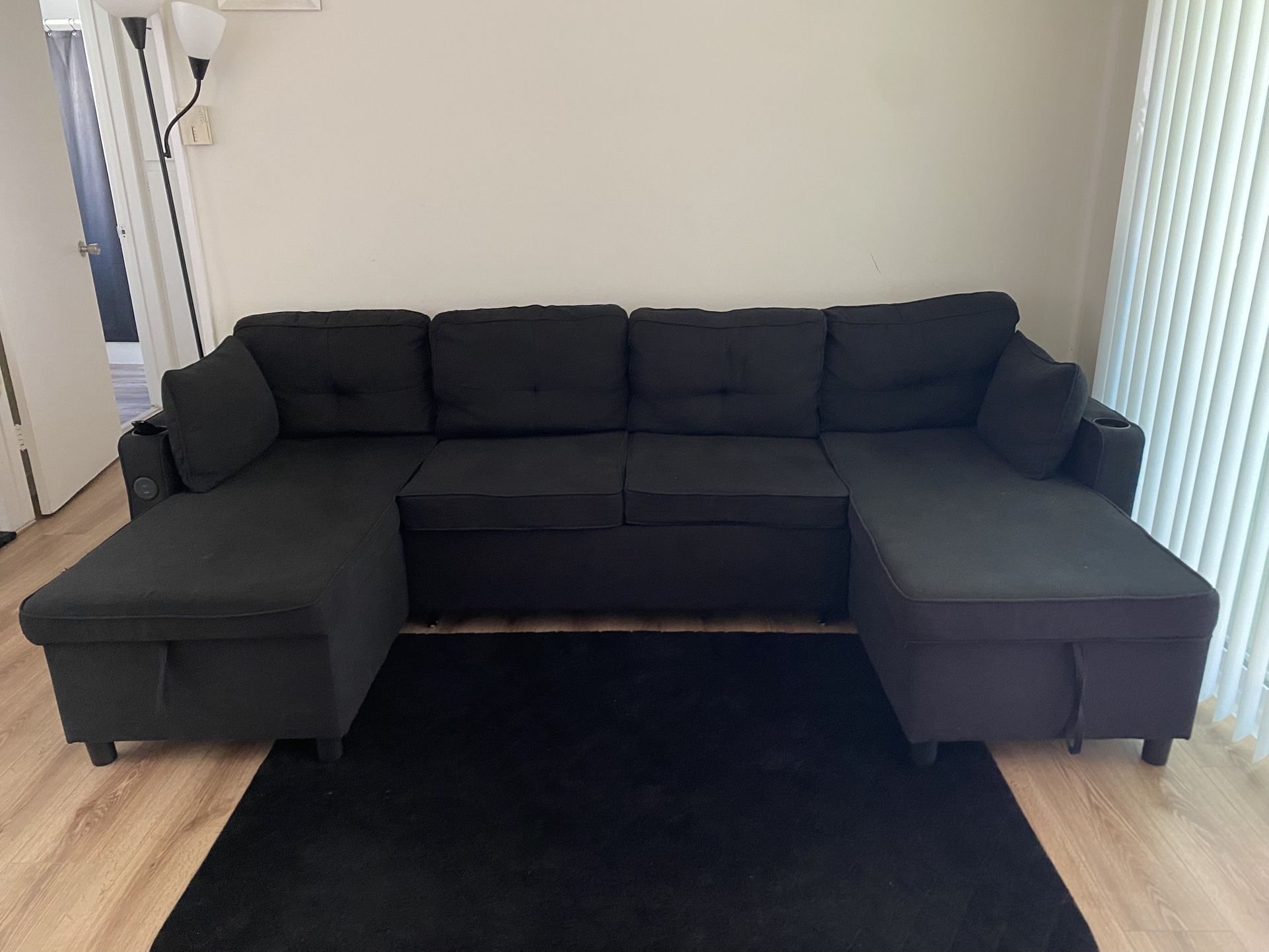 Black Pull Out Sofa Bed