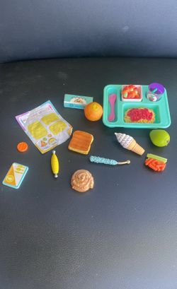 Our Generation Doll Set - Cafeteria Food Meal With Menu 