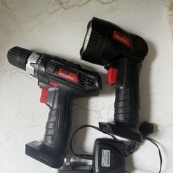 FREE 18v 3/8 drill/driver and flash lights NO battery