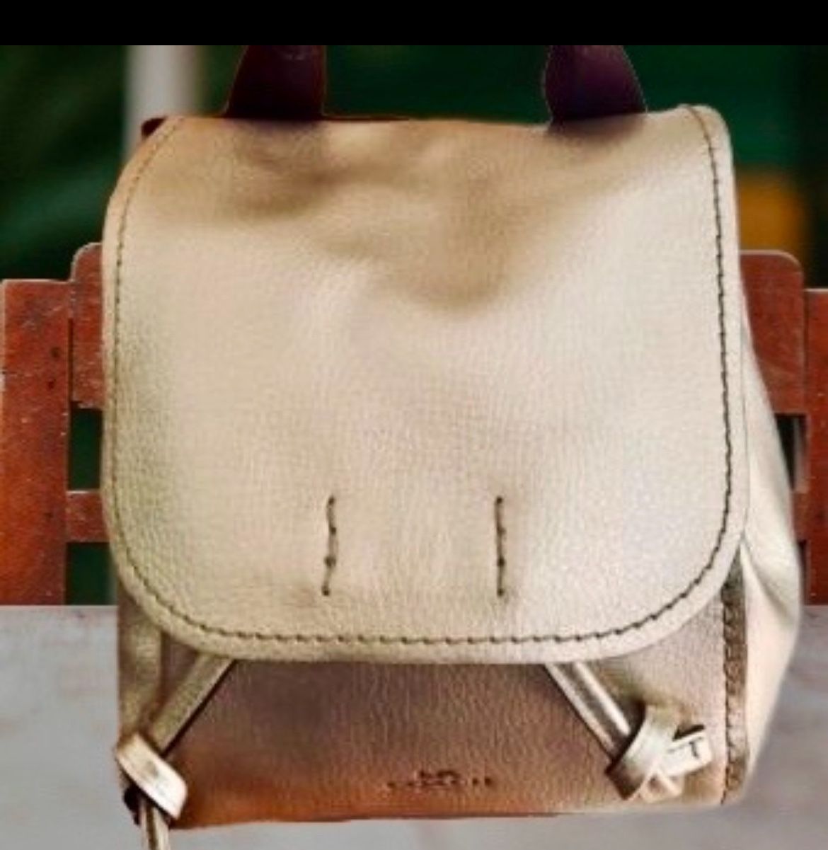 Coach Backpack Mini Derby Metallic Gold Soft Pebbled Leather Style # F16605