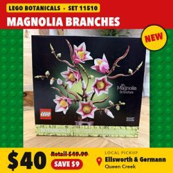 LEGO Botanicals Magnolia Branches 11510 New Sealed