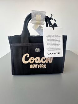 Coach Smith Tote 20 in Black Canvas - Brand New Factory Wrapped!