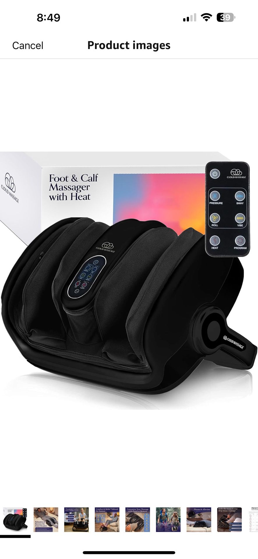 Foot Manager with Heat - Cloud Manager Shiatsu
