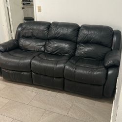 Black Leather Couch