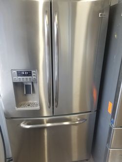 GE profile French doors refrigerators stainless steel