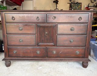 Wooden Dresser with 9 drawers