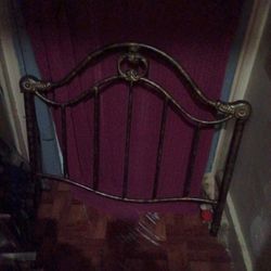 Vintage Brass Headboard For Twin Size Bed Or Can Be Used As A Fireplace Grill Stair Blocker It's Just Beautiful I 