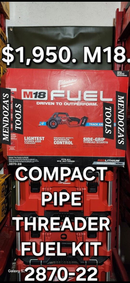 Milwaukee Compact Pipe Threader Fuel Kit M18