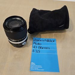 Nikon Zoom-Nikkor 43-86mm f/3.5 Ai Manual Focus Zoom Lens