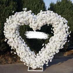 Flower heart arch
