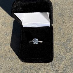 Beautiful, Colorless, Dazzling Size 6 Engagement Ring 