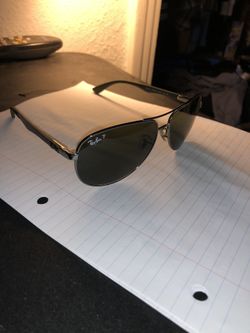 (RAYBANS)Polarized carbon fiber aviators