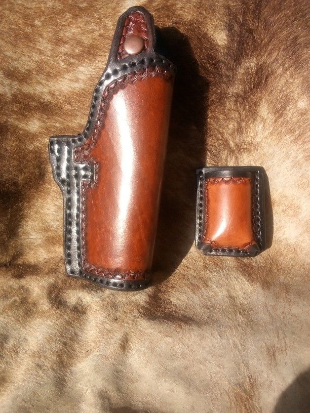1911 Leather Holster Mag Holder