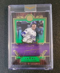 #7/15 on card Auto Freddie Freeman 2025 Topps Five Star Baseball Royalty Green💙