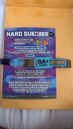 Hard Summer Ga+ 2-day tickets