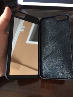 Bastex 6/6s Hidden Wallet and Mirror Phone Case