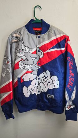 Looney Tunes Bugs Bunny Reason Bomber Jacket Size S NWT Warner Bros Y2K