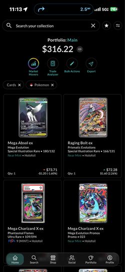 Raw Pokemon card collection