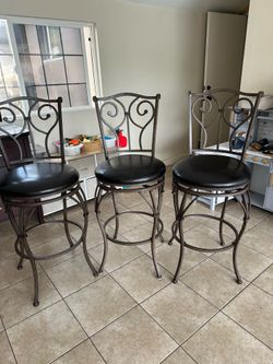 Iron bar stools