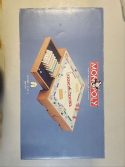 Wooden Monopoly game