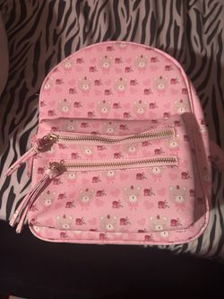 Pink Teddy Bear Mini Backpack