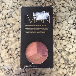 IMAN Cosmetics Sheer Finish Bronzing Powder-Afterglow-New in Box