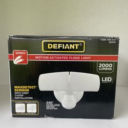 Defiant 2-Head Dusk-to-Dawn LED Security Flood Light 2000 Lumens 1(contact info removed)