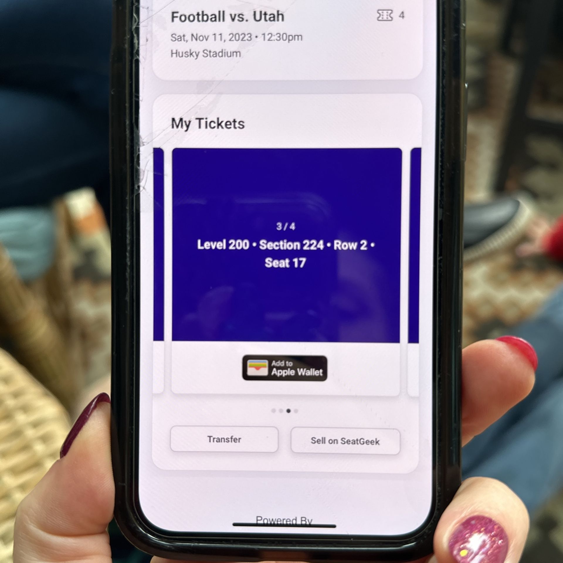 2 Husky Vs Utah Tix For 11/11/23