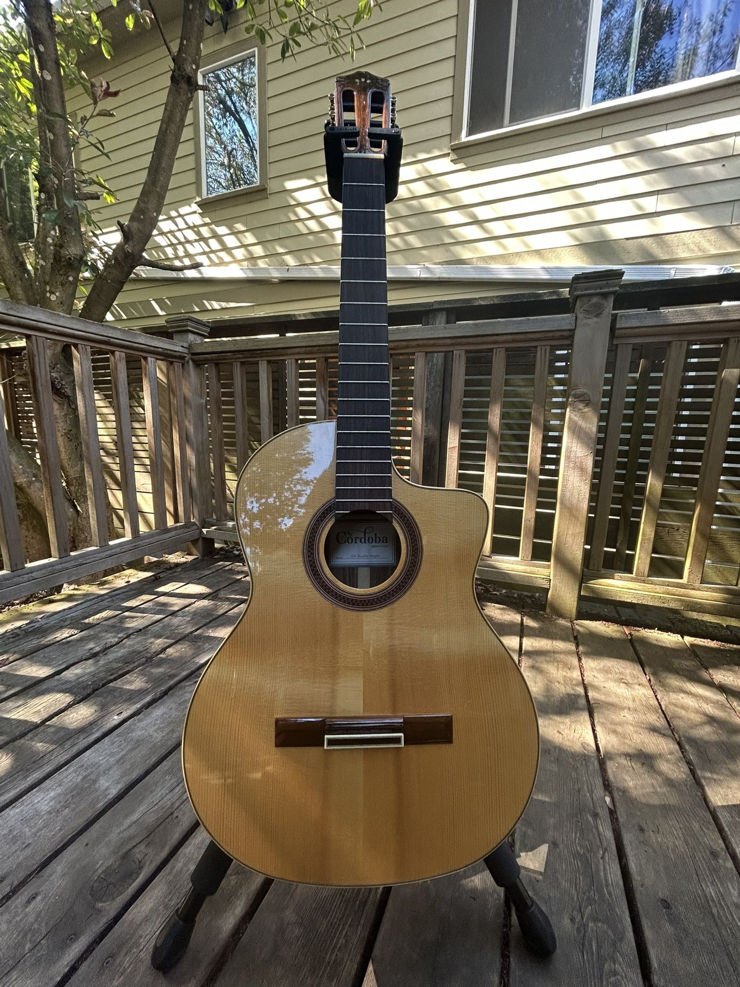 Cordoba GK Studio Negra Nylon Flamenco Guitar