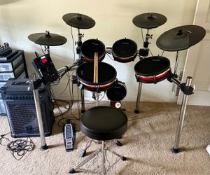Alesis Crimson 2 Electronic Drum Kit with amplifier