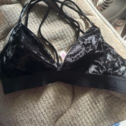 Black Velvet Strappy Bralette