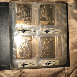 1999 WWF 22kt Gold Cards Set. 