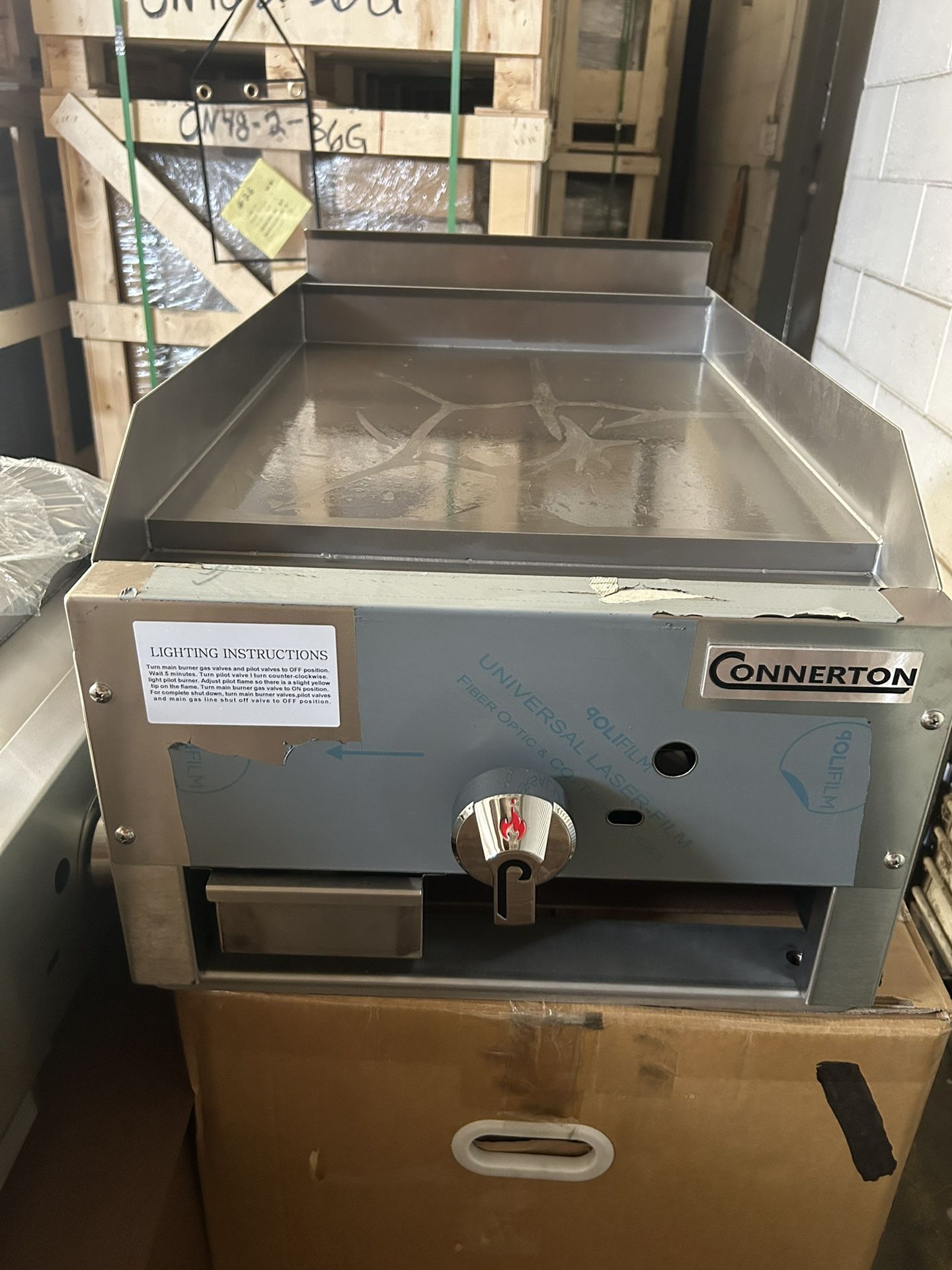 NEW Connerton 18β Manual Griddle, 1 Burner, 30,000 BTUs.